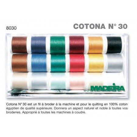 Boîte de fils COTONA N°30 - Réf 8030