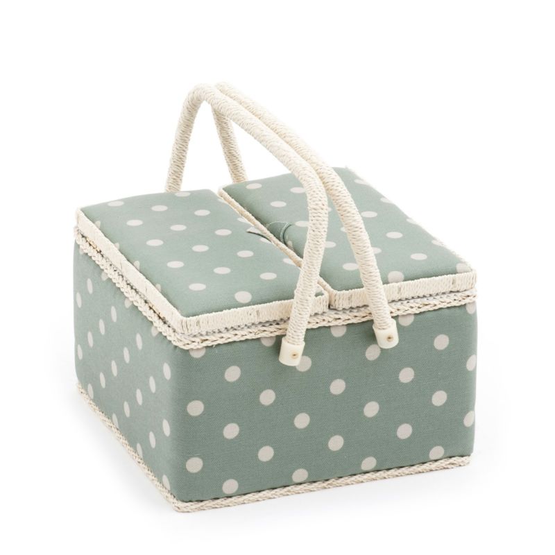 Sac coffret 25 x 25 x 17 Collection Plumetis Vert