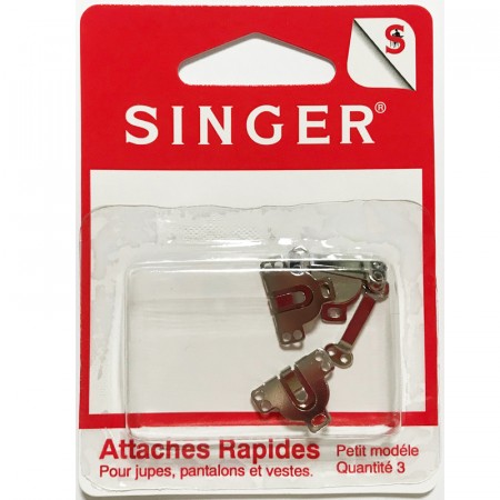 Agrafes nickelees pour jupe SINGER SF430.S Réf 57/95/1194