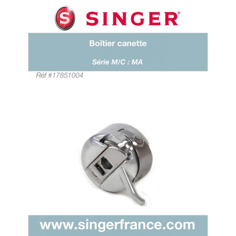 Boitier à canette CB standard sous blister Singer réf 17/85/1004.B