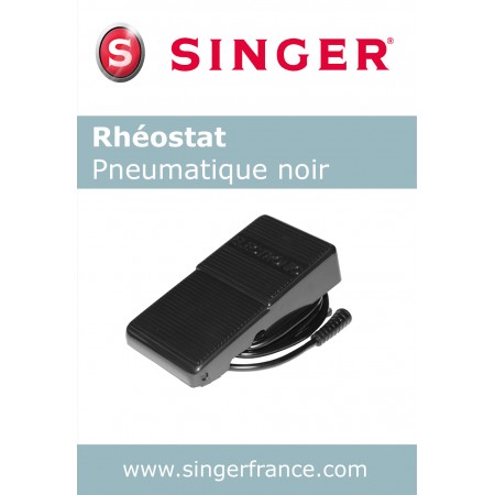 Rhéostat pneumatique noir petit sous blister Singer réf 55/85/1002.B
