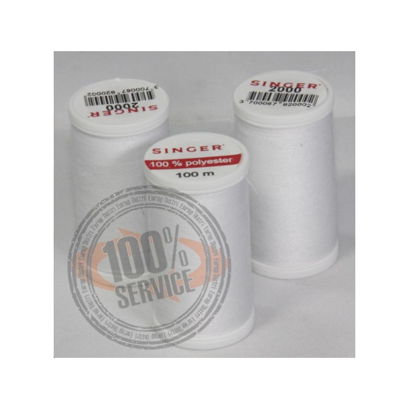 Boite de fil Blanc polyester 100 m