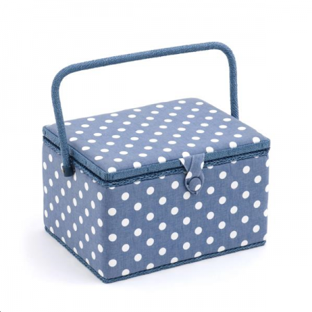 Sac coffret 23.5 x 31 x 20 Collection Plumetis Bleu