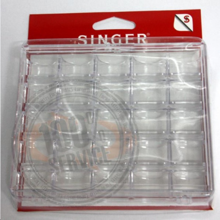 Boîte de rangement plastique 25 Canette SINGER SF160 Réf 57/95/1007