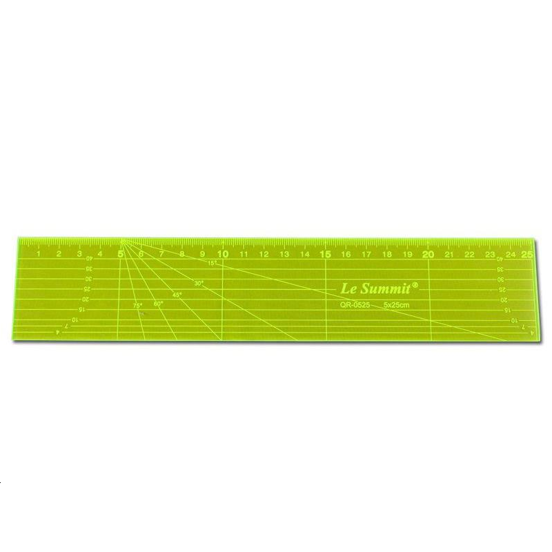 Règle de mesure fluorescente 5 x 25 cm Réf 57/95/1653