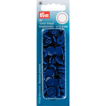 Boutons Pression  Color Snaps Bleu Royal 12,4 Mm Prym Réf 393116