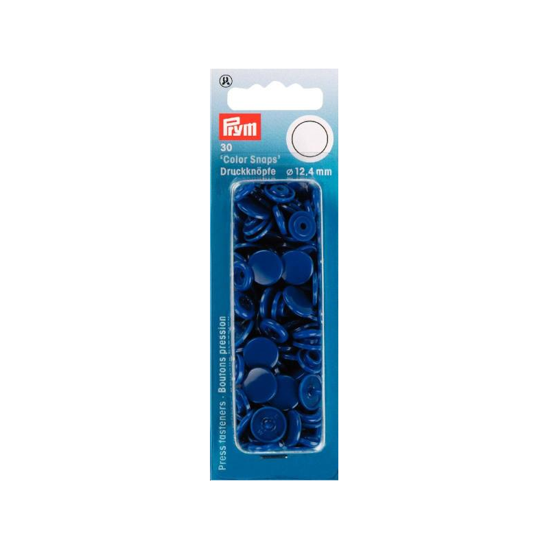 Boutons Pression  Color Snaps Bleu Royal 12,4 Mm Prym Réf 393116