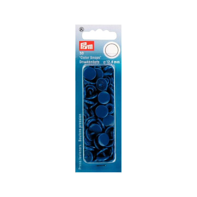 Boutons Pression  Color Snaps Bleu 12,4 Mm Prym Réf 393158