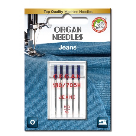 Aiguille 130/705H-DE Jeans 100 / 5 pcs ORGAN
