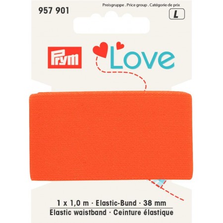 Ceinture élastique orange Prym Love Réf 66/957901