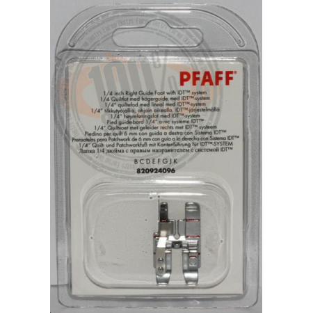 Pied quilting 1/4 inch guide droit