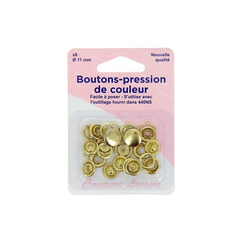 Pressions boutons11 mm