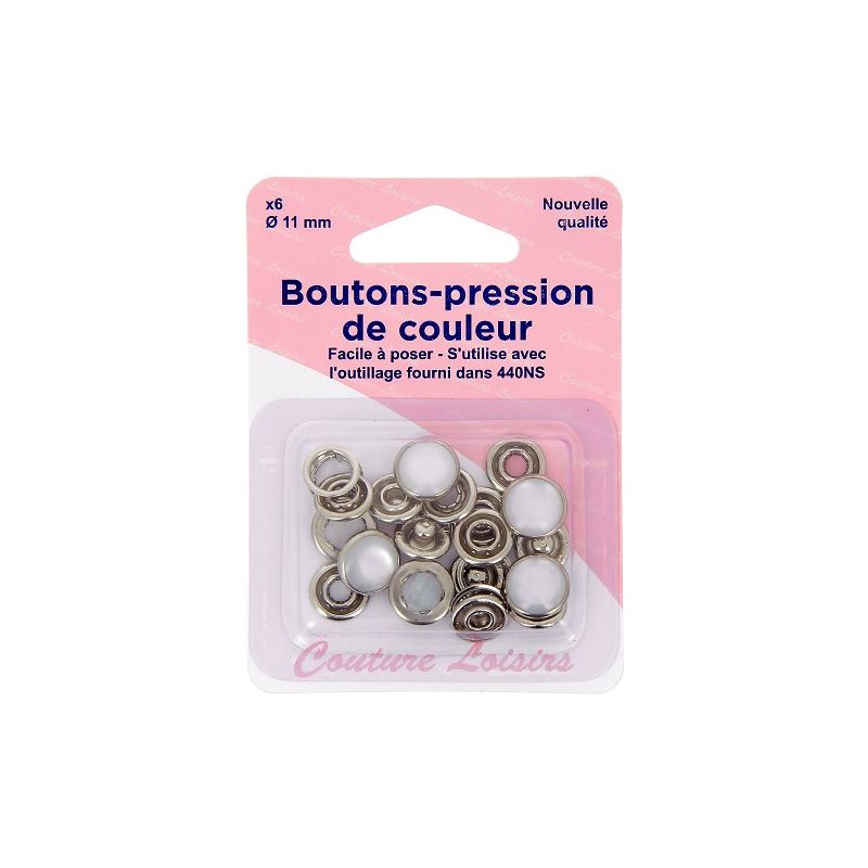 Pressions boutons11 mm