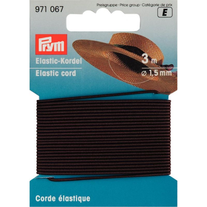 Corde élastique 1,5 mm brun